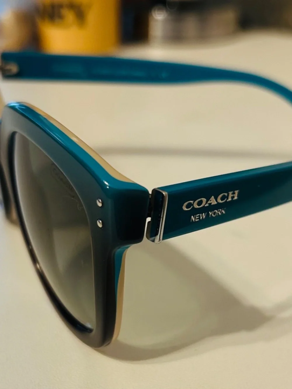 Coach Turquoise Gradient Casey Sunglasses